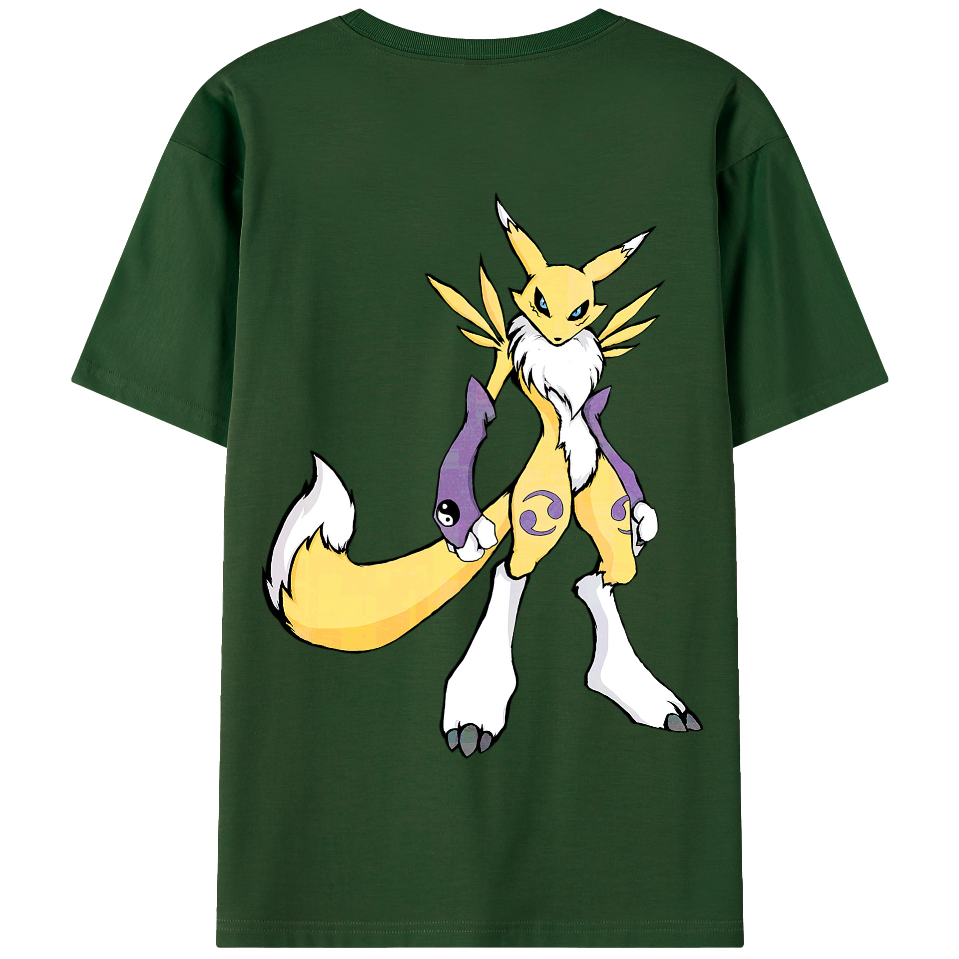 （画像用） Digimon デジタルモンスター/デジモン 綿100％半袖Tシャツ（背面プリント）